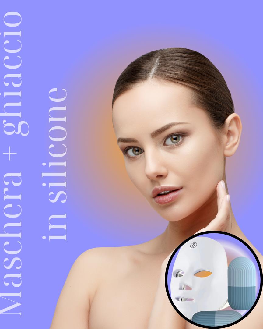 Maschera + ghiaccio di silicio